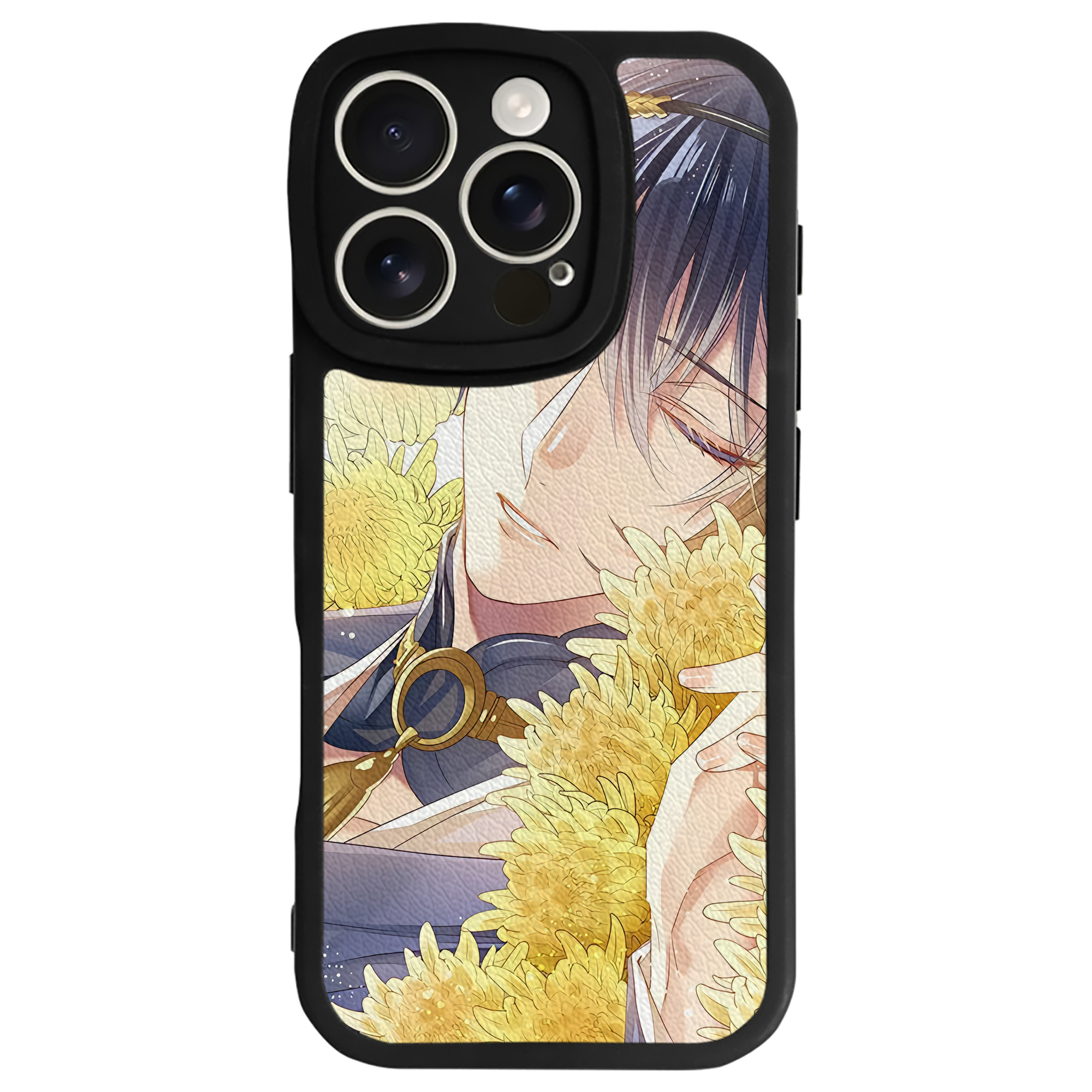 （画像用） 刀剣乱舞 Touken Ranbu 【iPhone 16シリーズ対応】シリコンスマホケース（レザー調） 材質：シリコン